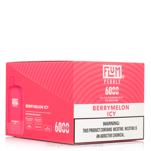 FLUM PEBBLES 6000 soesjes 10 pakjes bessenmeloen ijskoud - Flum Pebble vape website VT48U8