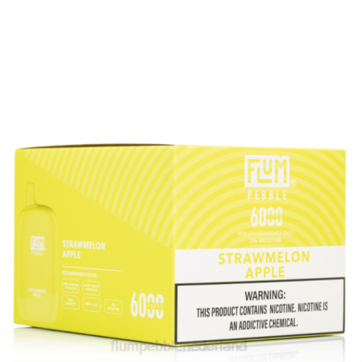 FLUM PEBBLES 6000 soesjes 10 pakjes stromeloen appel - Flum Pebble vape price VT48U79