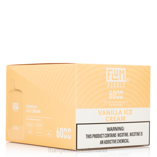 FLUM PEBBLES 6000 soesjes 10 pakjes vanille-ijs - Flum Pebble Amsterdam VT48U85