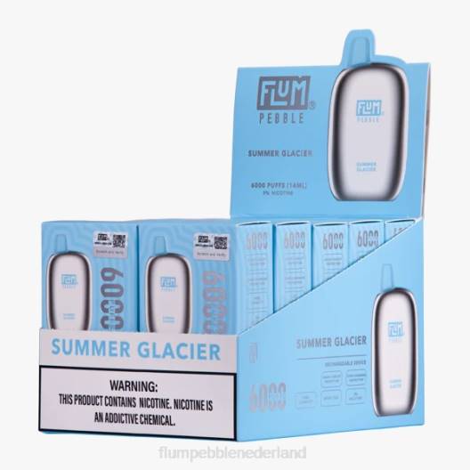 FLUM PEBBLES 6000 soesjes 10 pakjes zomer gletsjer - Flum Pebble flavors VT48U81