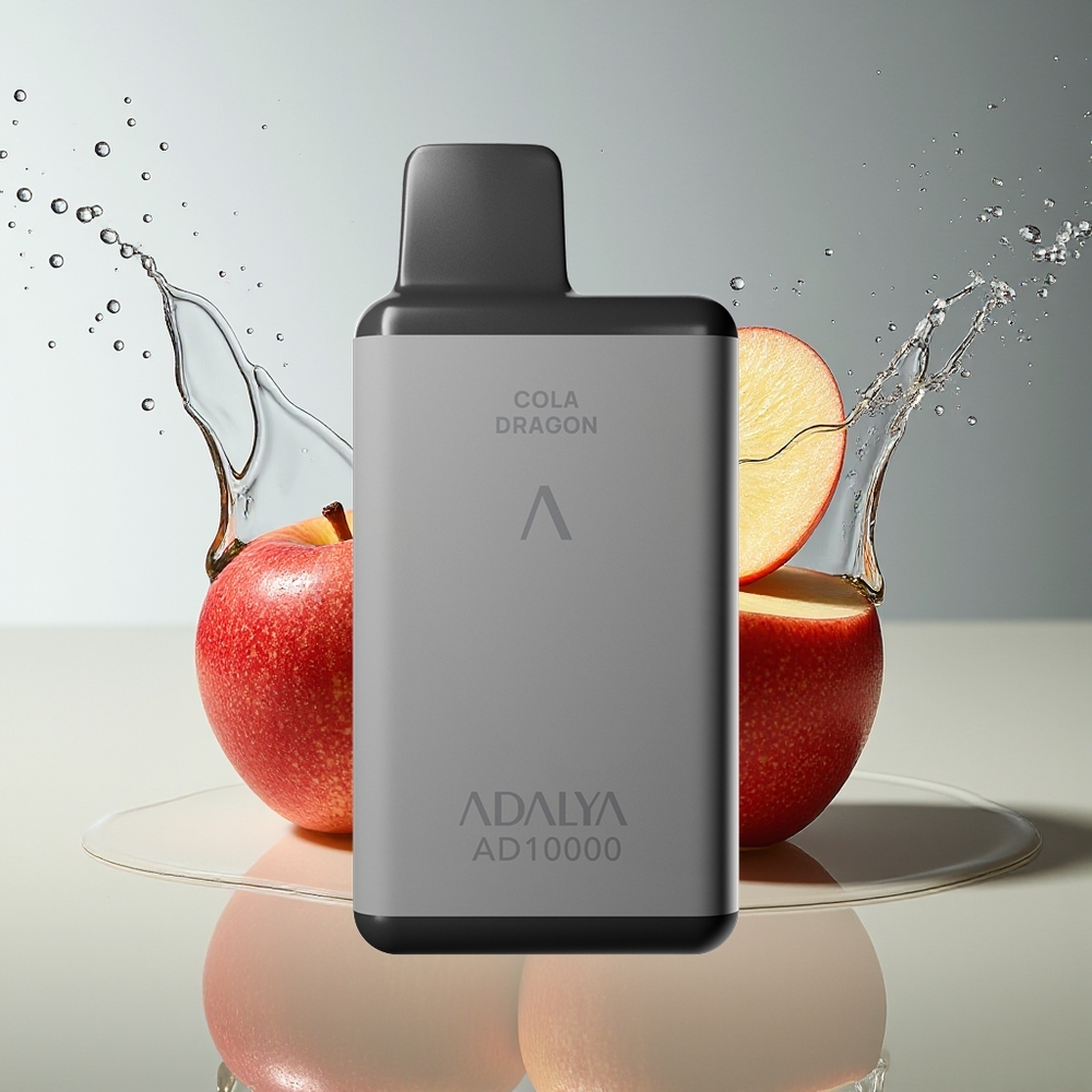 Adalya AD 10000 Puffs De Twee Appels Ruimtegrijs USB-C 14ml 2%