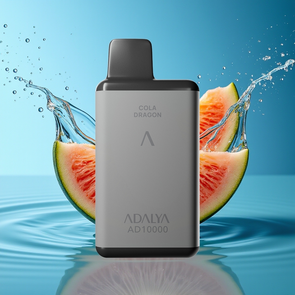 Adalya AD 10000 Puffs Disposable Blauwe Meloen USB-C 14ml 2% Ruimtegrijs