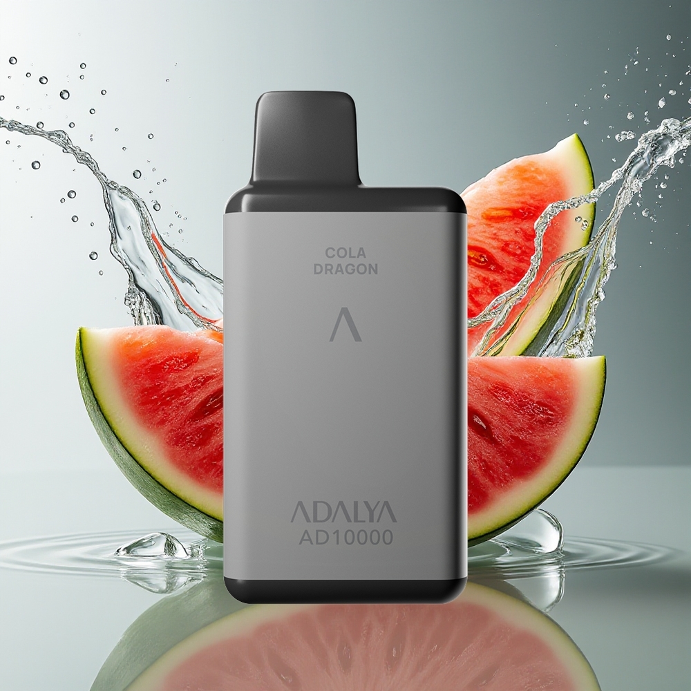 Adalya AD 10000 Puffs Watermeloen IJs Ruimtegrijs USB-C 14ml 2%