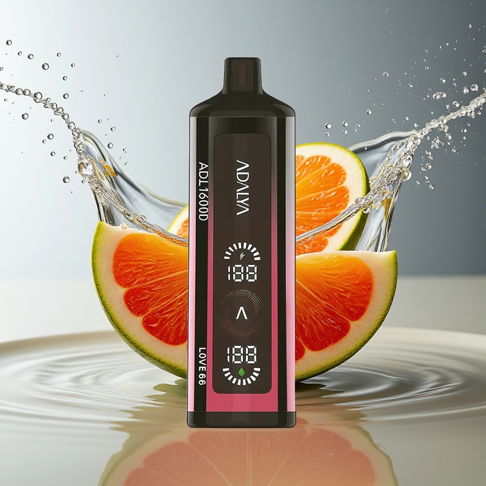 Adalya ADL 16000 PRO Puffs Wegwerp Vape Liefde 66 Staal Pijp Digitaal Scherm 25ml