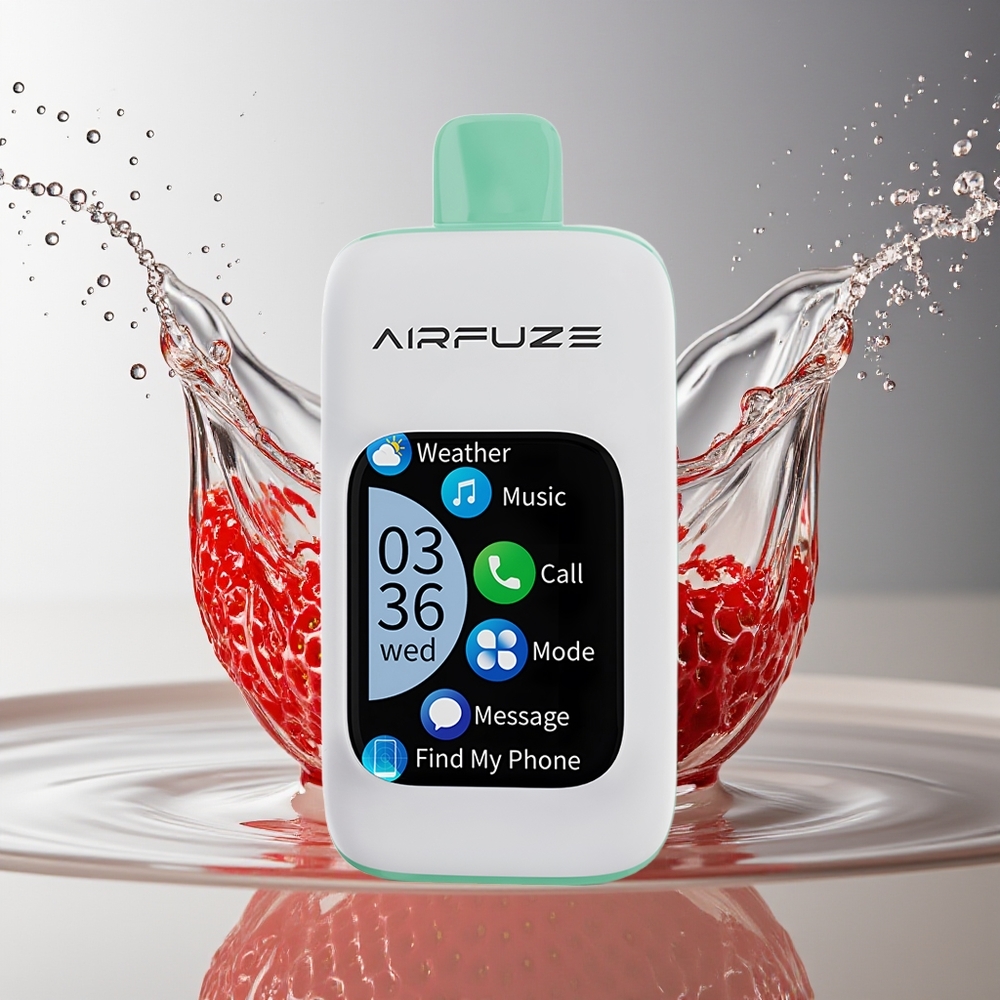 AirFuze Smart 30000 Puffs Aardbeienzomer Wegwerp Vape 5% Nicotine 900mAh Type-C