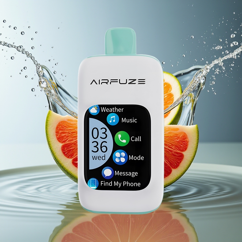 AirFuze Smart 30000 Puffs Wegwerp Vape Regenboog Fruit Burst 900mAh Type-C TFT