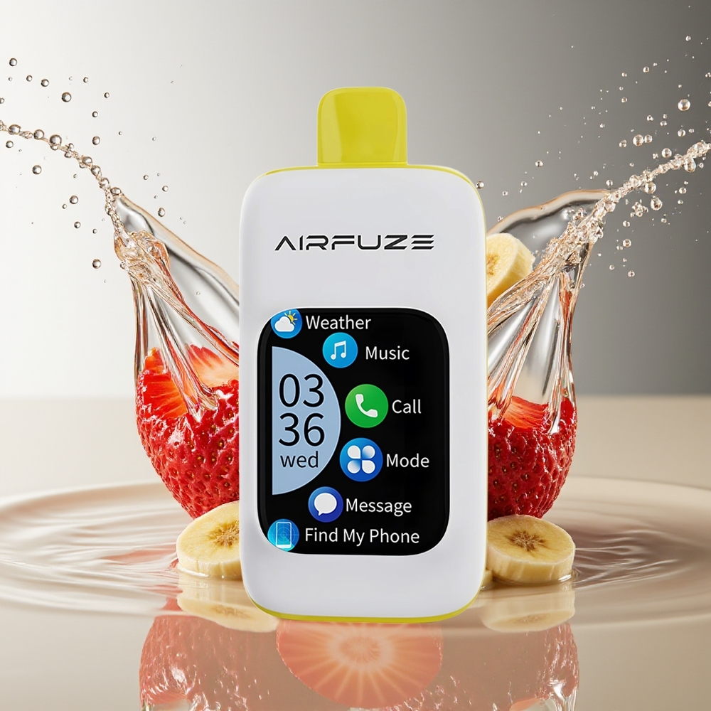 AirFuze Smart Pro 40000 Puffs Aardbei Banaan Mobiele Integratie Drie Standen
