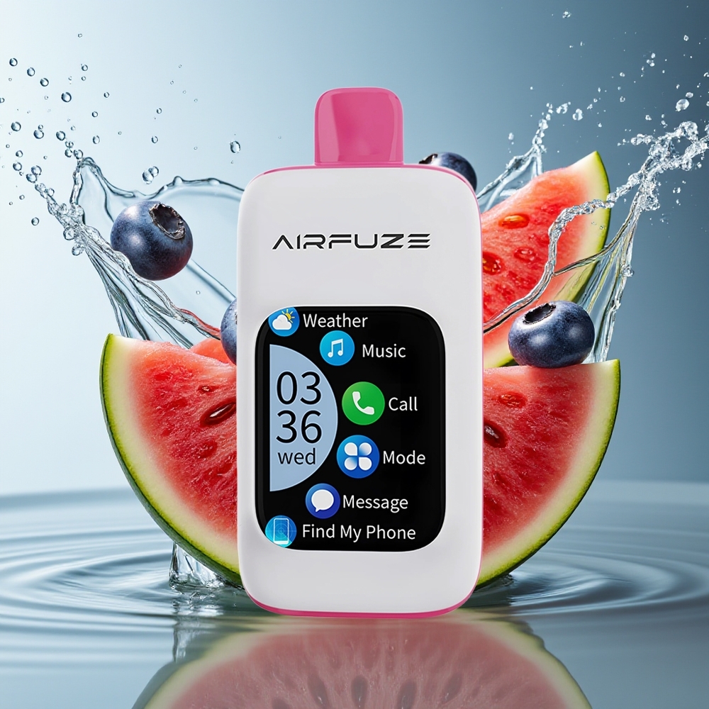 AirFuze Smart Pro 40000 Puffs Blauwe Bes Watermeloen Mobiele Integratie & 3 Modussen