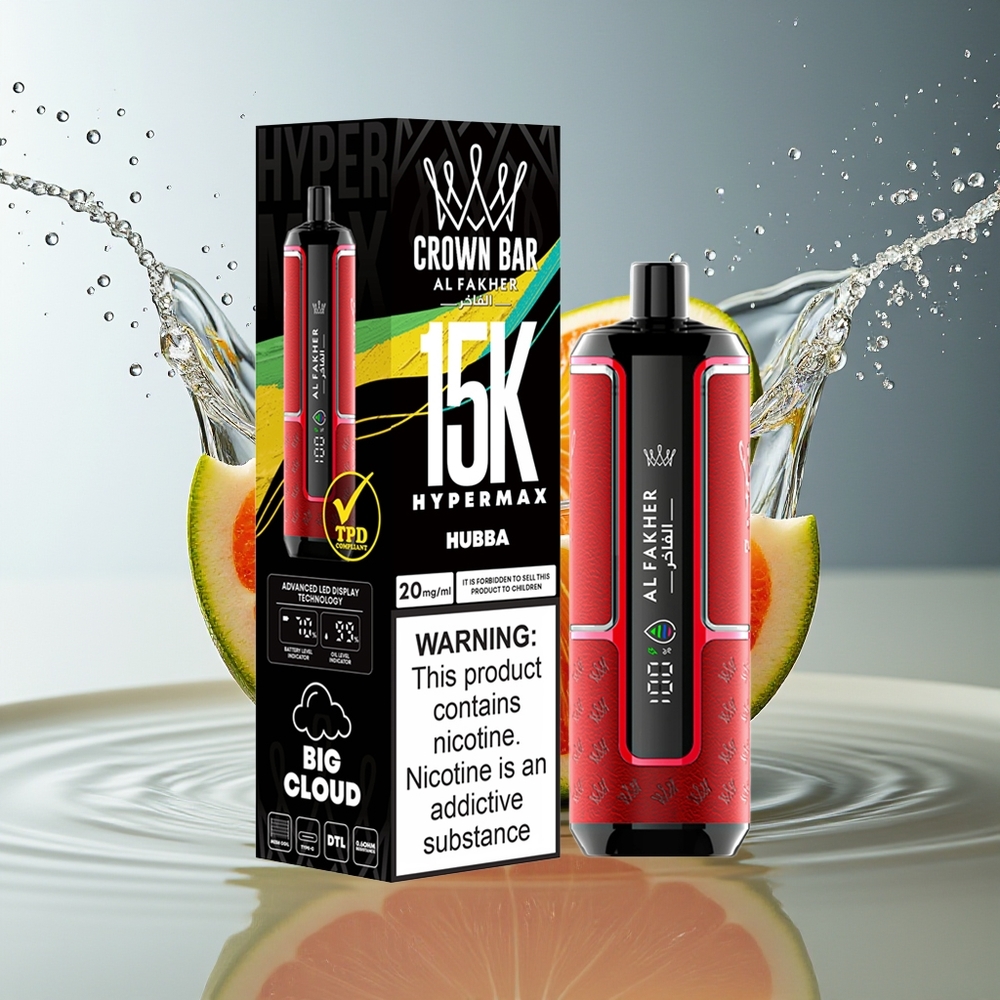 Al Fakher Crown Bar 15K Hypermax 22ml 6mg DTL Type-C Hubba