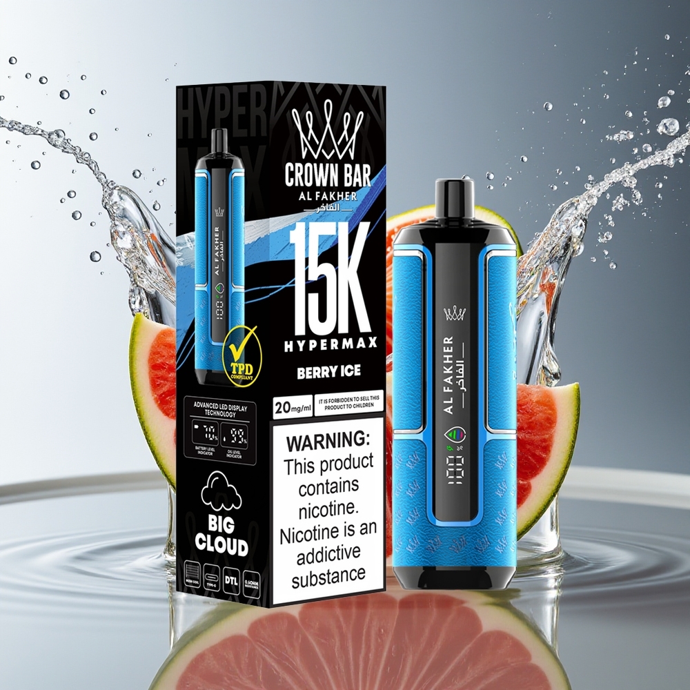 Al Fakher Crown Bar 15K Hypermax Bes 22ml DTL Berry IJs