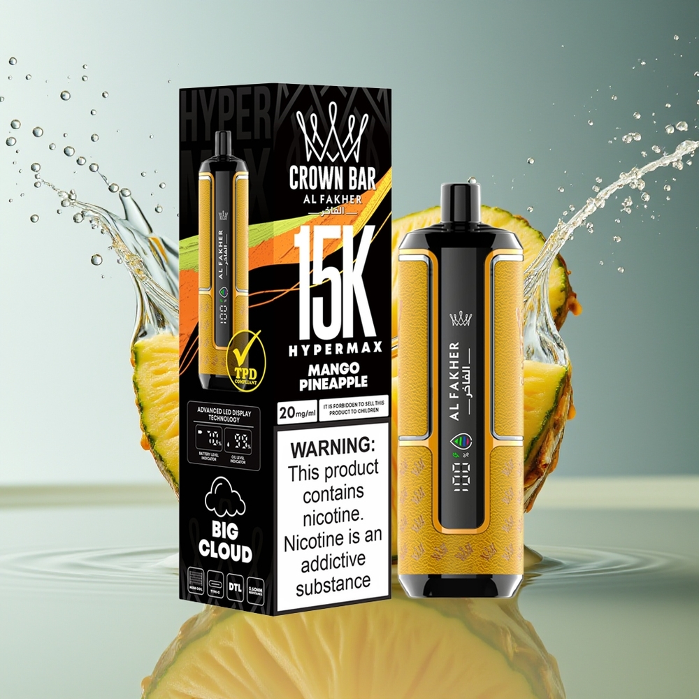 Al Fakher Crown Bar 15K Hypermax Mango Ananas 22ml 600mAh DTL 6mg