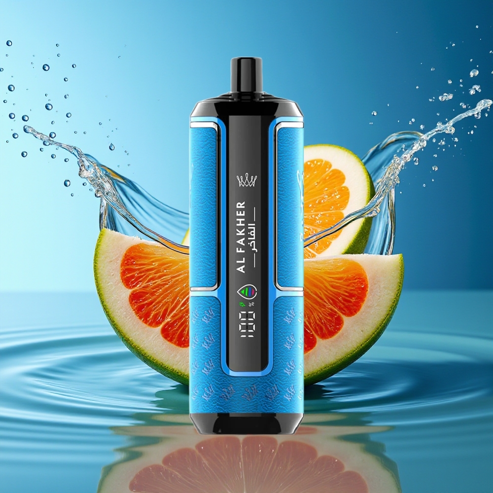 Al Fakher Crown Bar 15K Hypermax Wegwerp Vape Kit Blauwe Oceaan 22ml 600mAh Type-C DTL 6mg