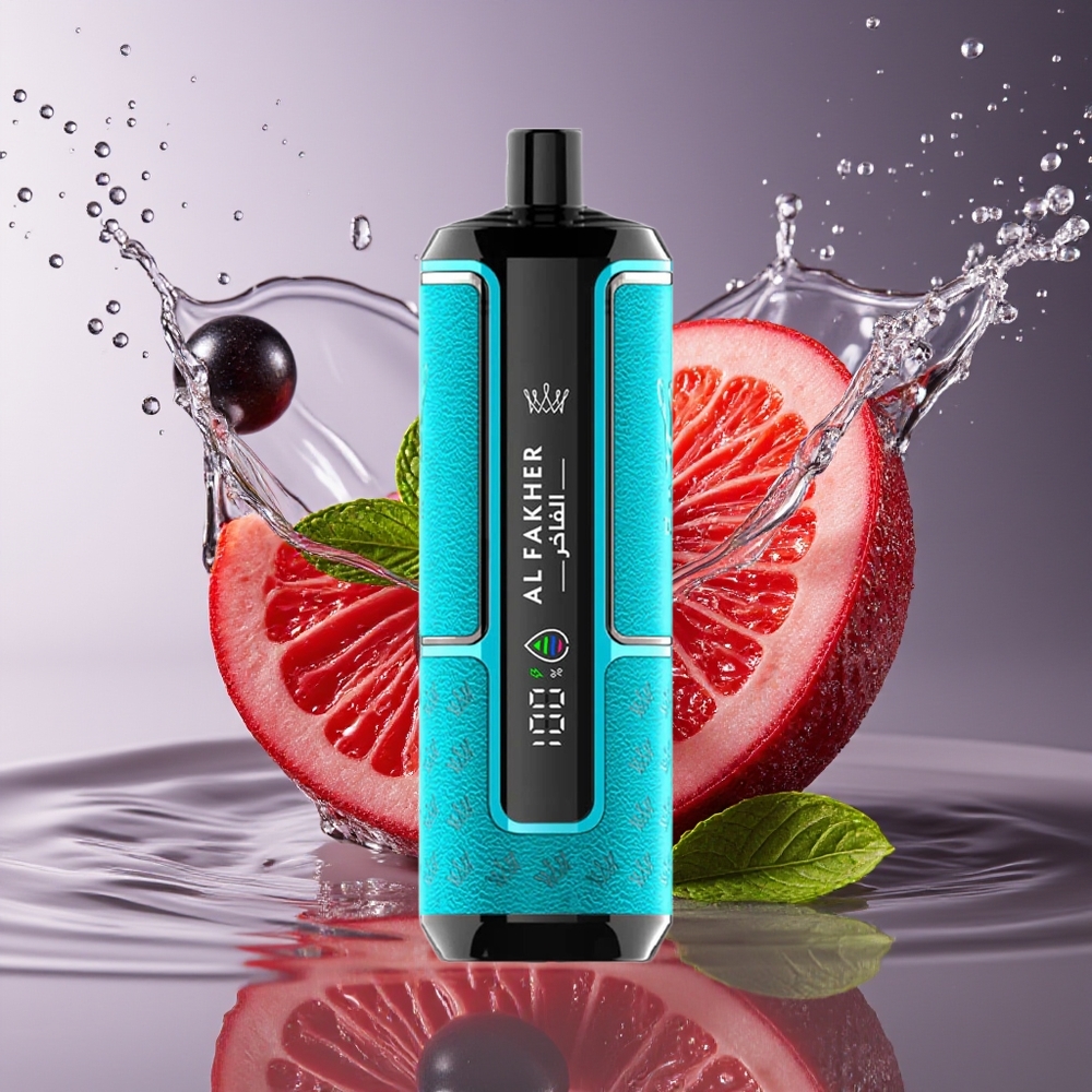 Al Fakher Crown Bar 15K Hypermax Zwarte Bes Munt Hypermax Wegwerp Vape Kit
