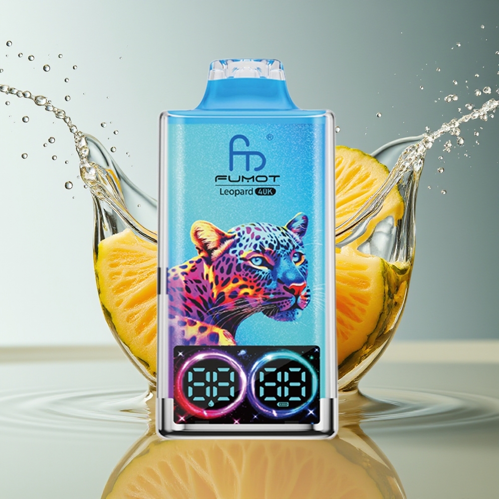 Fumot Luipaard 40K Peachy Mango Ananas Wegwerp Vape 0-5% Nicotine 700mAh Dual Mesh Type-C Digital Display