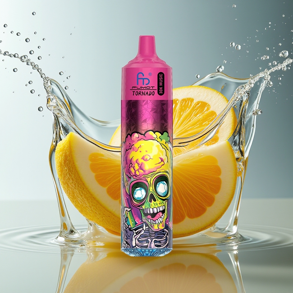 Fumot RandM Tornado 30000 Puffs Banaan IJs 30mL 2%/5% 600mAh LED