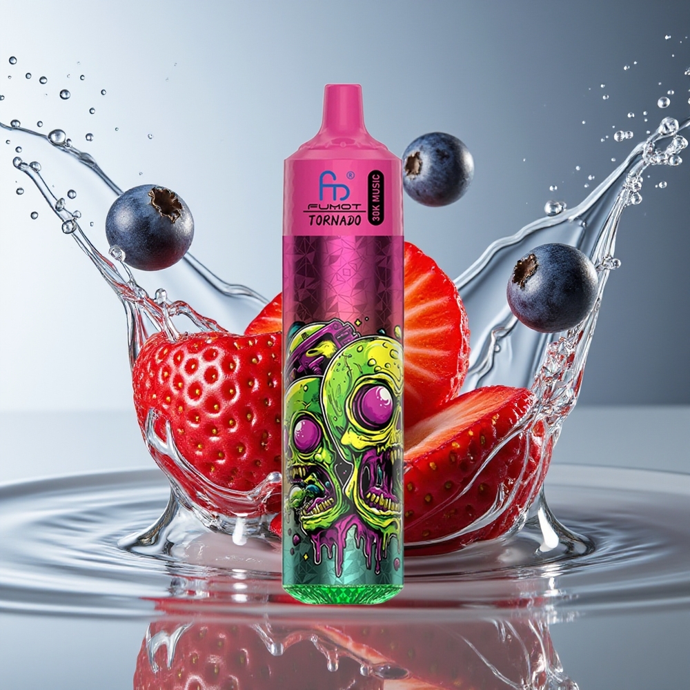 Fumot Randm Tornado 30000 Puffs Aardbei Bosbes 30mL 5% 600mAh LED