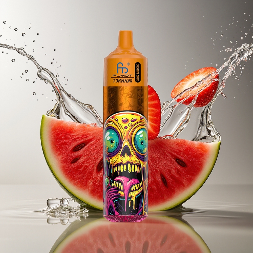 Fumot Randm Tornado 30000 Puffs Aardbei Watermeloen 30mL 5% 600mAh Mesh