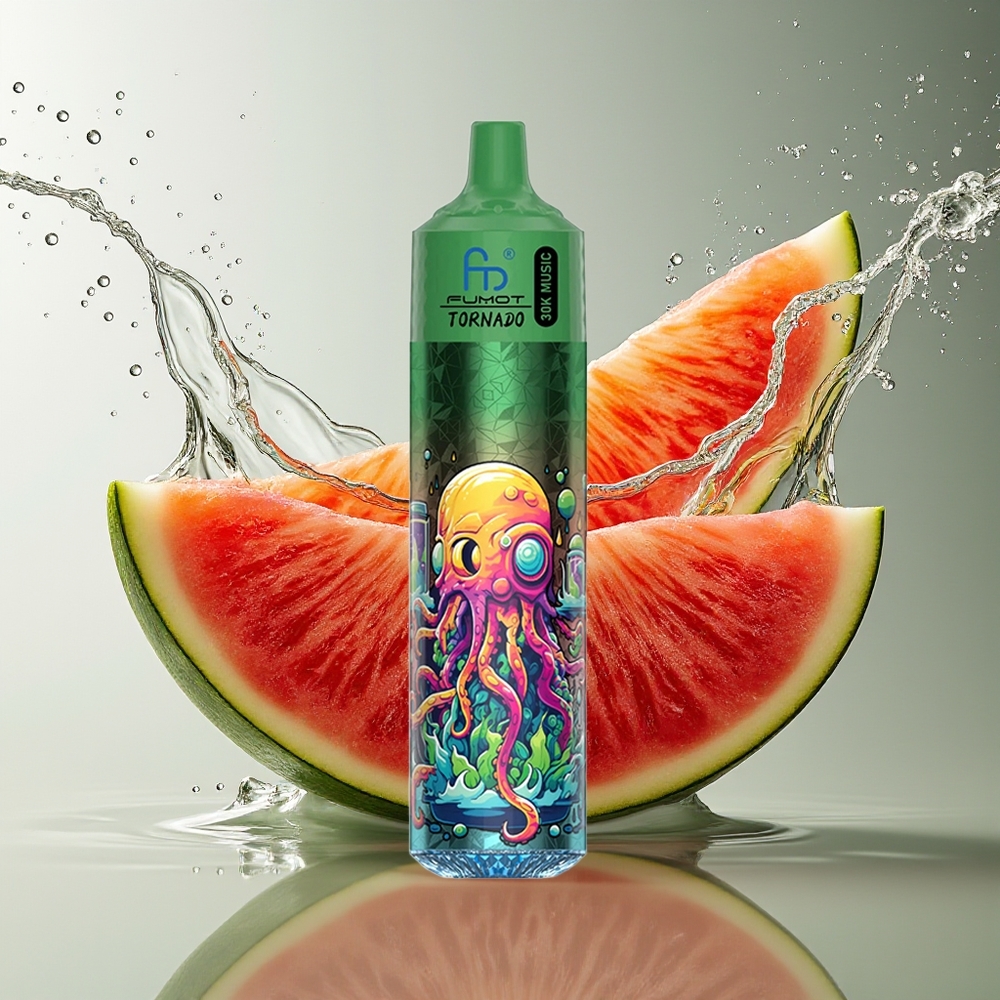 Fumot Randm Tornado 30000 Puffs Watermeloen Cantaloupe 30mL 5% 600mAh LED