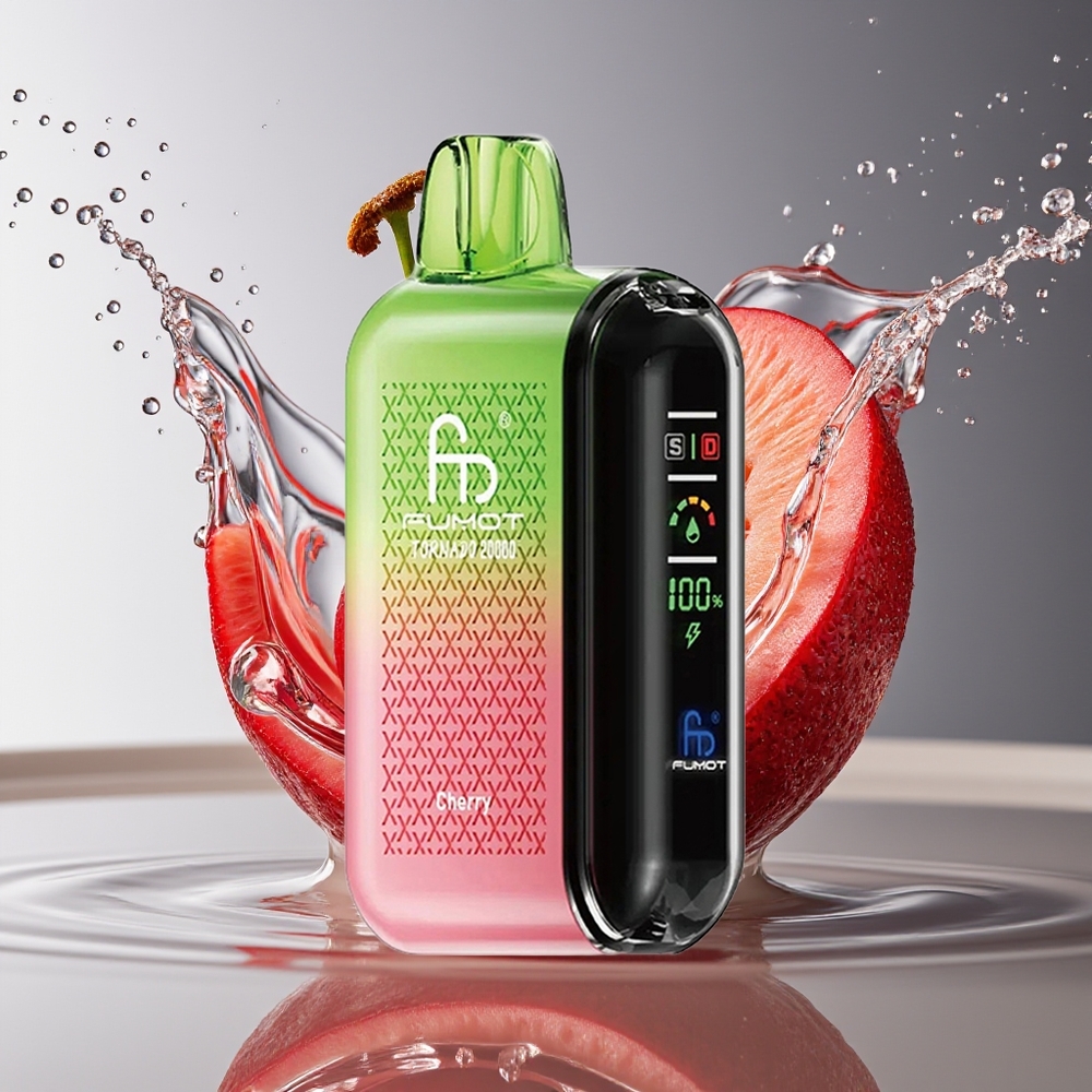 Fumot Tornado 20000 Puffs Dual Mesh Kers Display Airflow 2% Nic