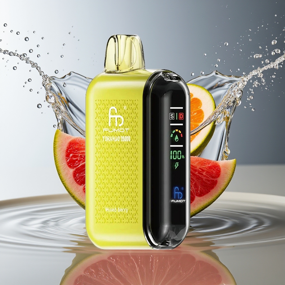 Fumot Tornado 20000 Puffs Gemengde Bes Dual Mesh Coil Smart Display Luchtstroomregeling