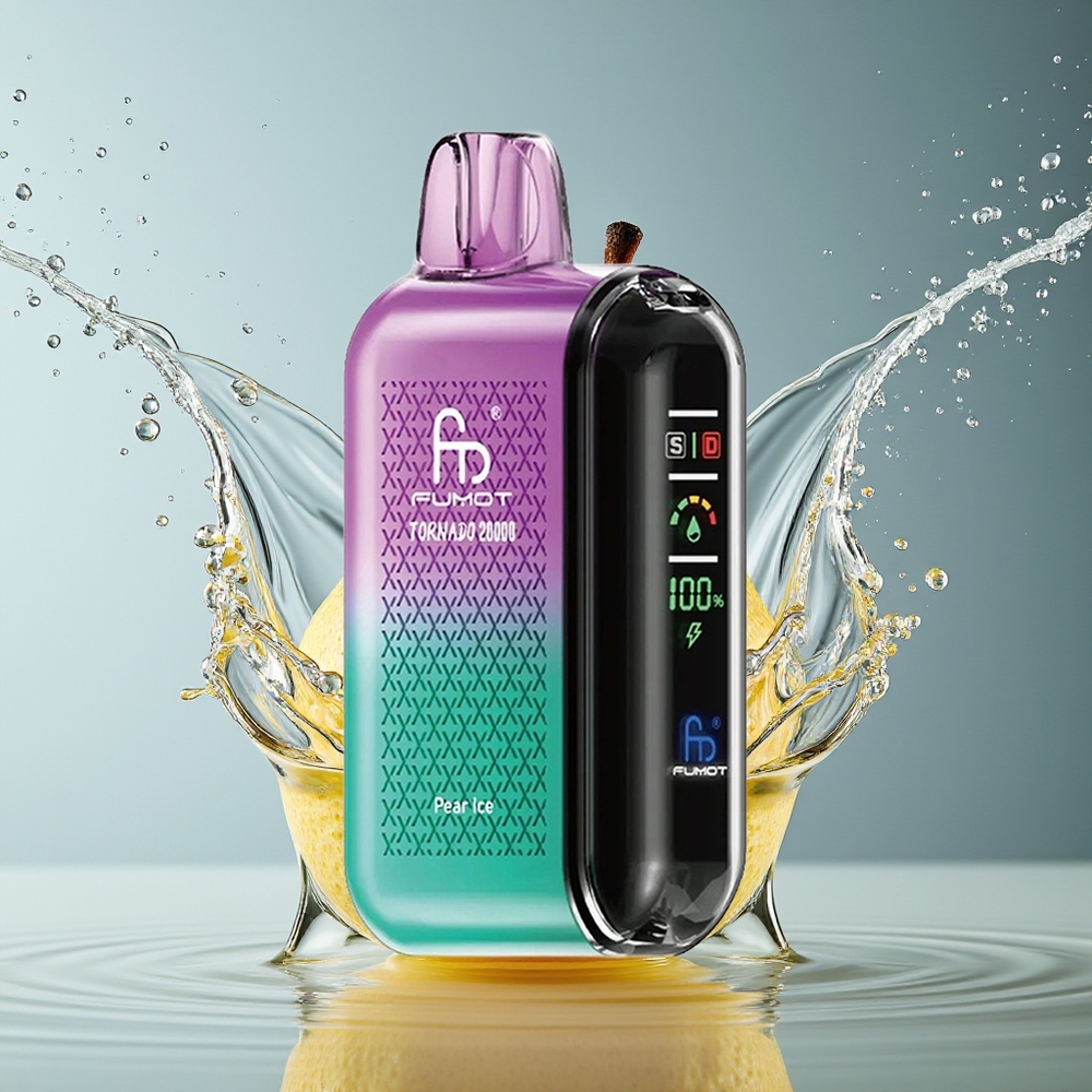 Fumot Tornado 20000 Puffs Peer IJs Dual Mesh Coil Smart Display Luchtstroom
