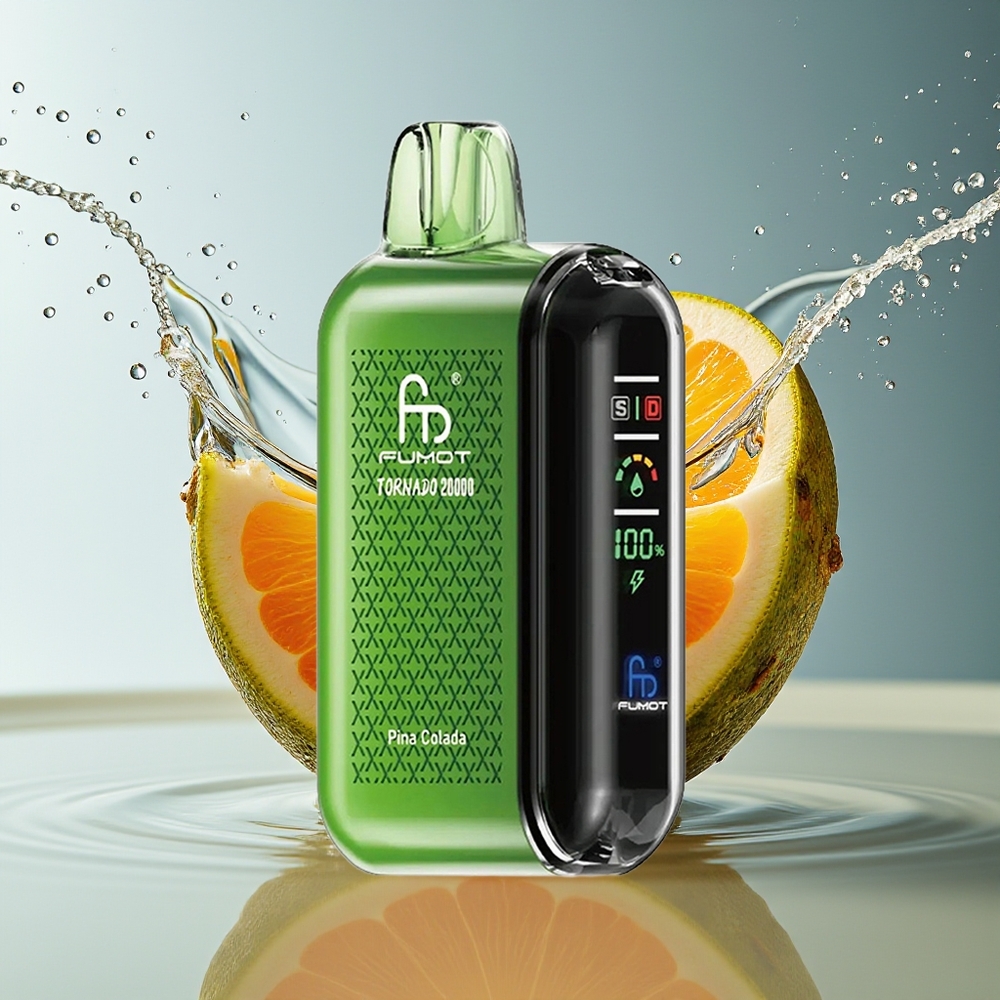 Fumot Tornado 20000 Puffs Pina Colada Dual Mesh 20ml 850mAh Display Luchtstroom