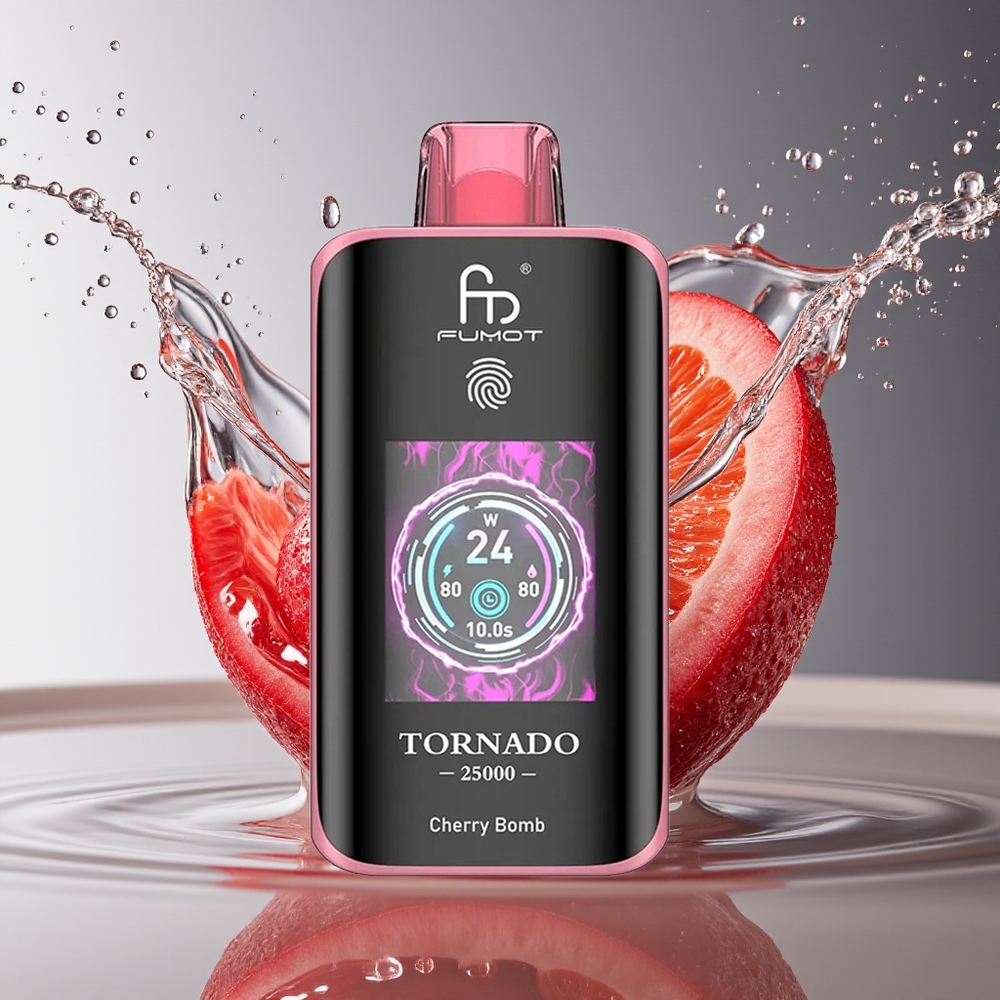 Fumot Tornado 25000 Puffs Kersenbom HD Scherm 700mAh 20ml Type-C