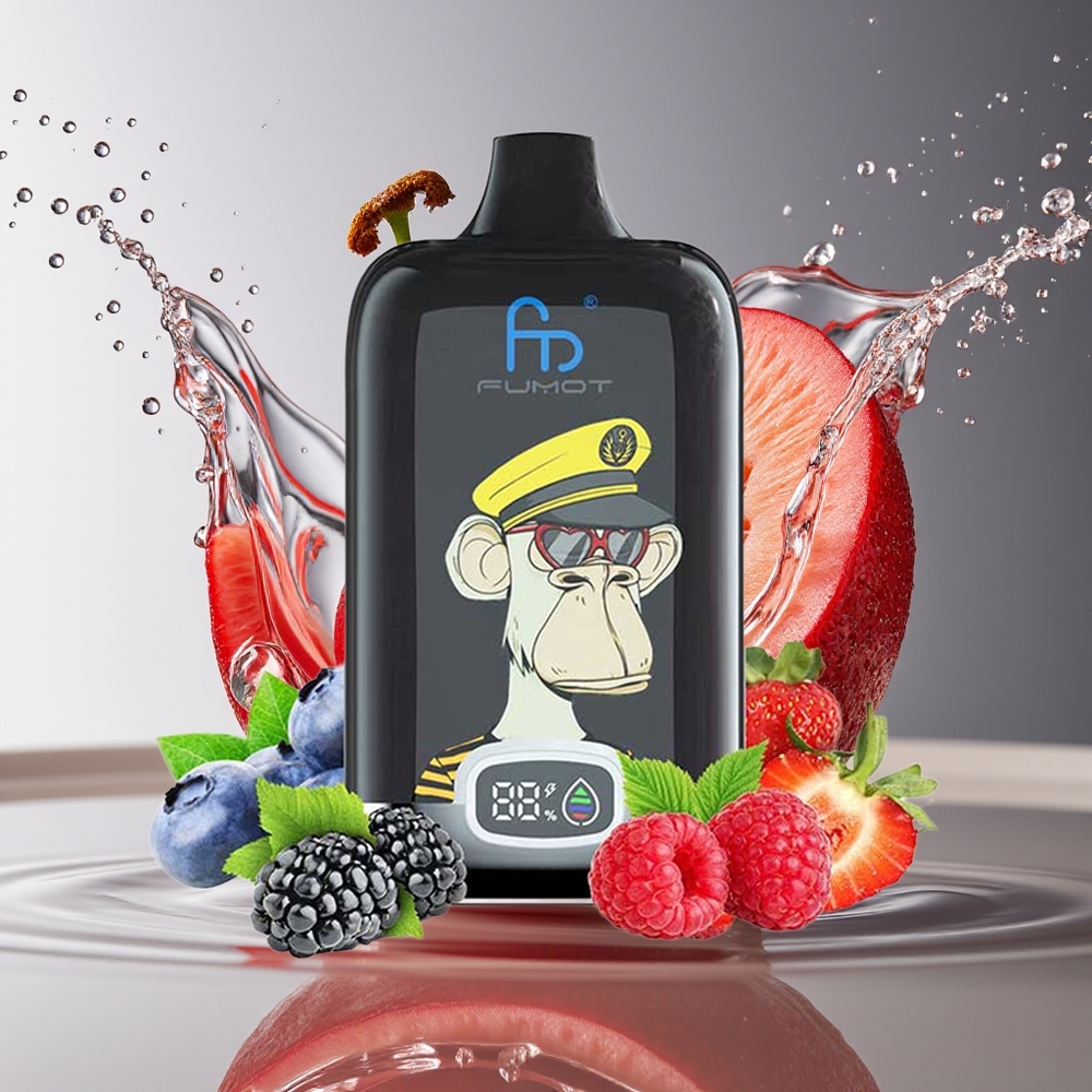 Fumot Tornado 12000 Puffs Kers Digitaal Box MTL Mesh 20ml Type-C Oplaadbaar