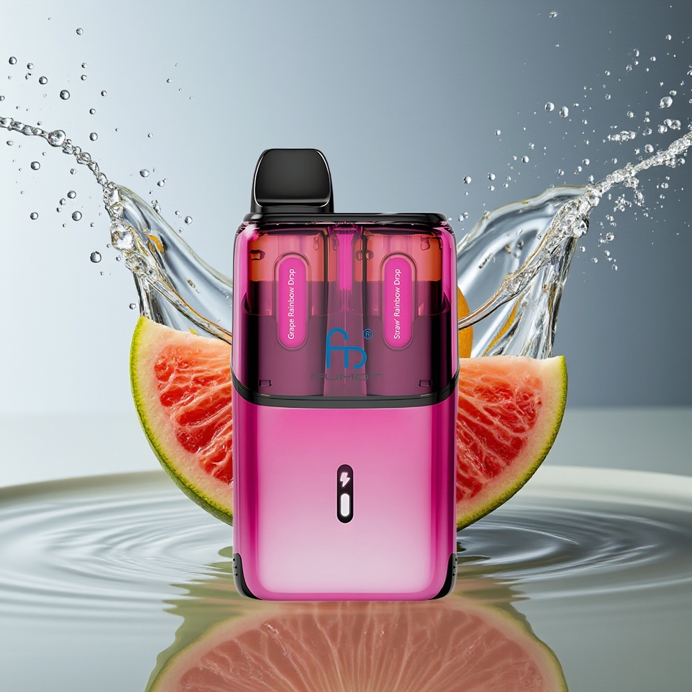 Fumot Ultra T32000 800mAh 24ml Druiven Regenboog Druppels - Aardbei Regenboog Druppels