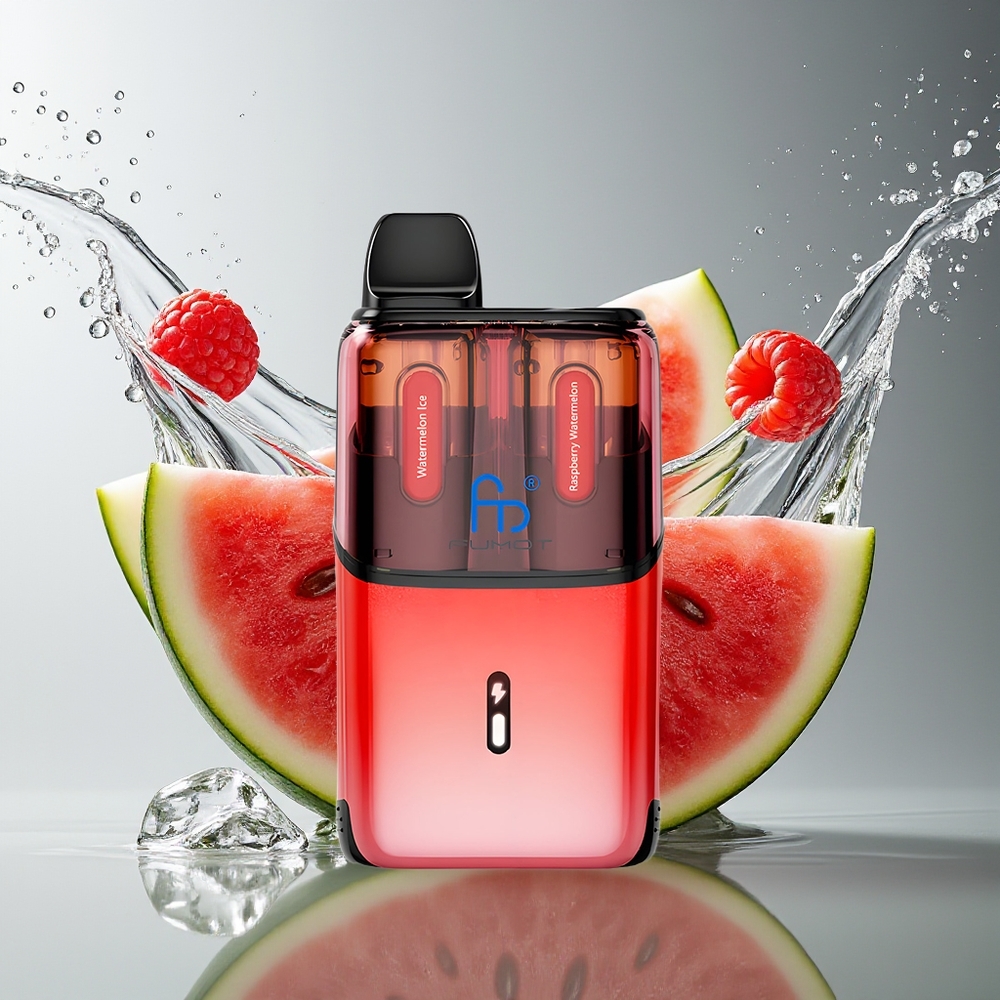 Fumot Ultra T32000 Disposable 32000 Puffs Watermeloen Ijs - Framboos Watermeloen Type-C Opladen Mesh Coil