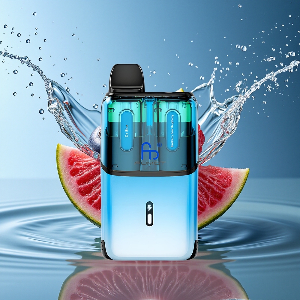 Fumot Ultra T32000 Dr Blauw - Blueberry Zure Framboos Mesh Coil Type-C 800mAh