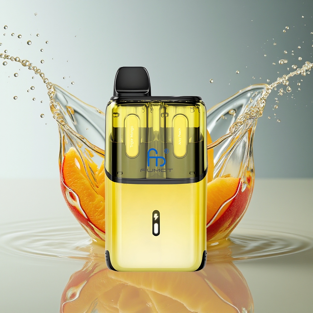 Fumot Ultra T32000 Triple Mango - Sappige Perzik + Mesh Coil & 800mAh