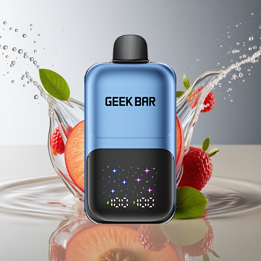 GEEK BAR 2GO 50000 Puff Perzik & Bessen Interactief Scherm 20ml Duale Tanks
