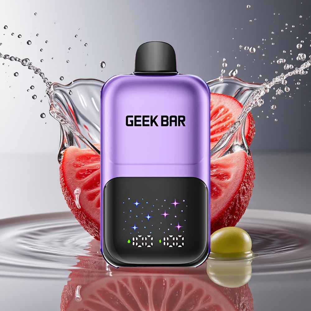 GEEK BAR 2GO 50000 Puffs Druif & Framboos Interactief Scherm Dual Tanks 20mL