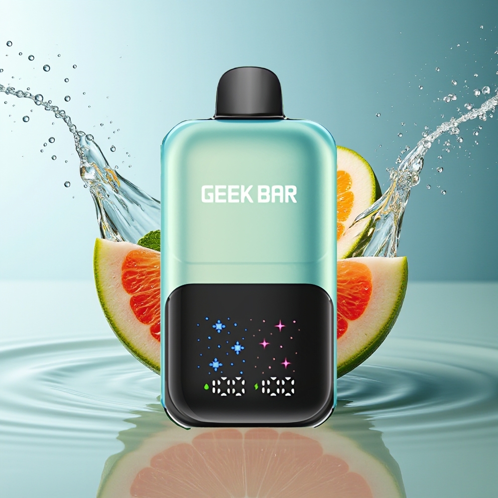 GEEK BAR 2GO 50000 Puffs Koel Munt IJs Dubbele Tank Interactief Scherm Aanpasbaar