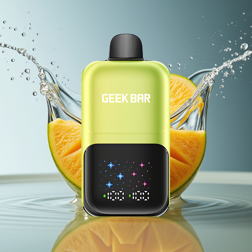 GEEK BAR 2GO 50000 Puffs Mango IJs Interactief Scherm Aanpasbare Smaak Dubbel Tank