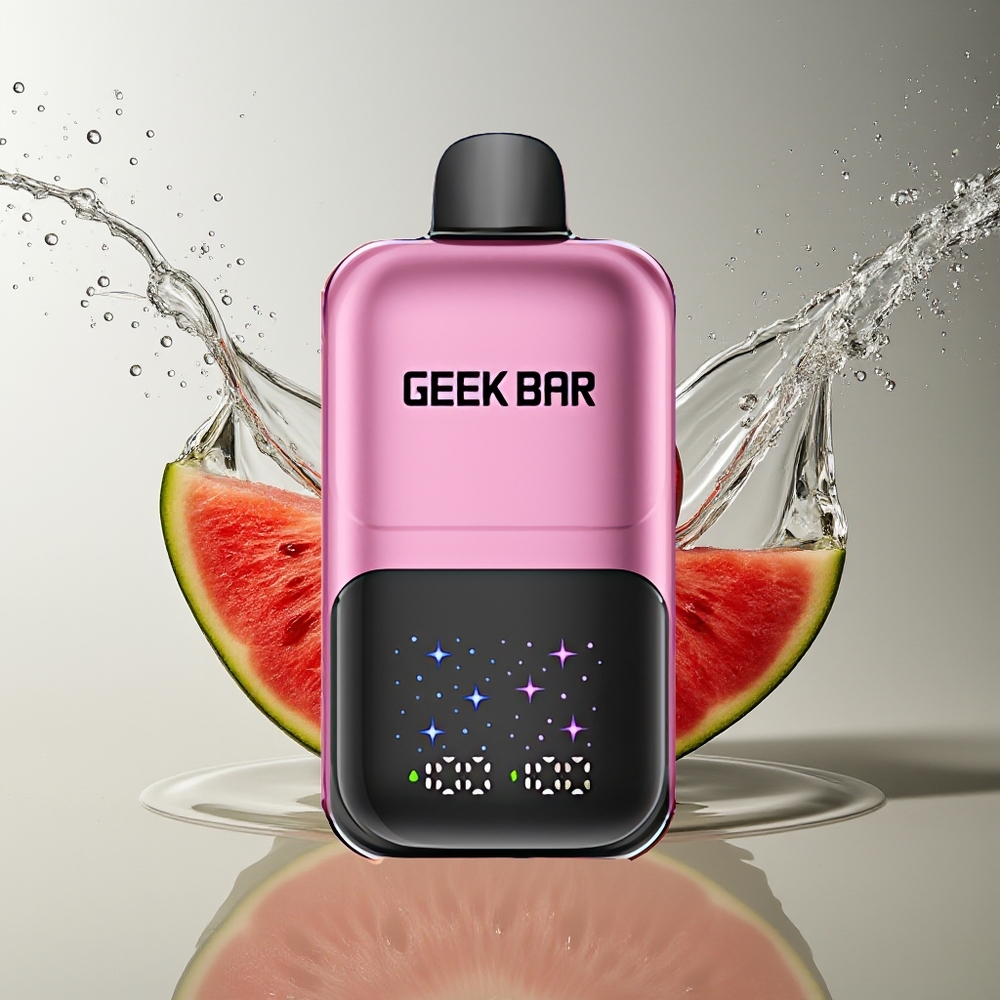 GEEK BAR 2GO 50000 Puffs Perzik & Watermeloen Interactief Scherm Dual Tanks 20ml