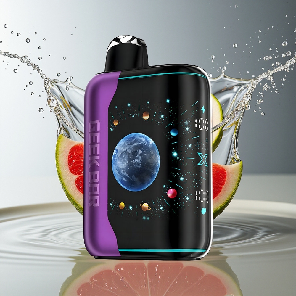 GEEK BAR Platinum Edition 25000 Puff Bes Kers Limoen Matte Staal Dual Mesh 20mL 2%