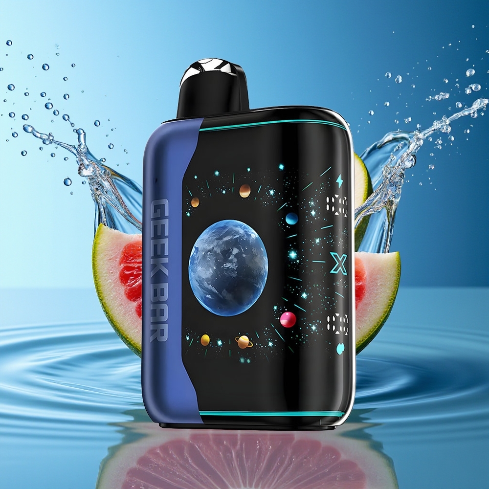 GEEK BAR Platinum Edition 25000 Puffs Blauwe Framboos IJs Matte Staal USB-C Dual Mesh 20mL