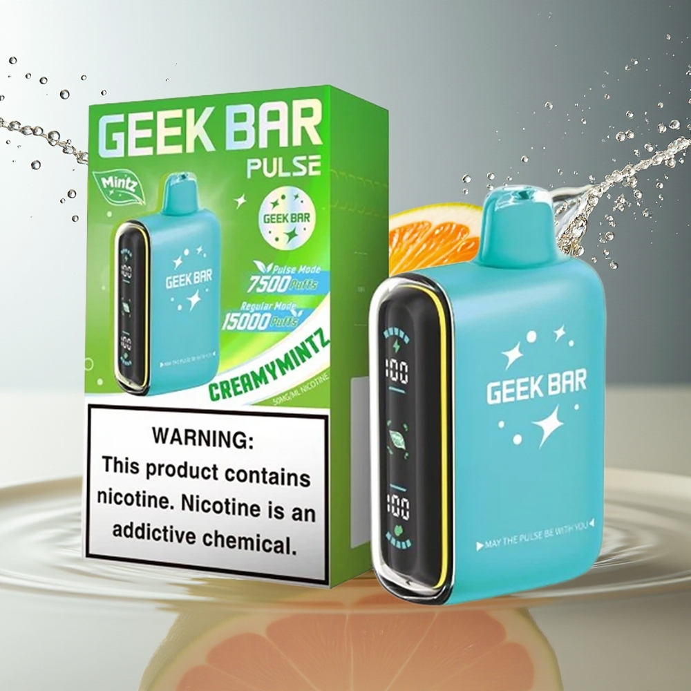 GEEK BAR Pulse 15000 Peuken Munt Editie 16ML 5% USB-C Luchtstroom