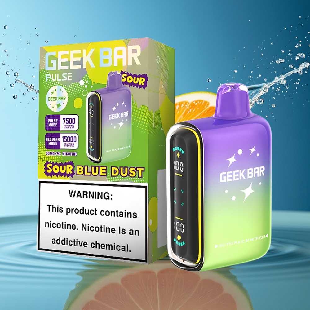 GEEK BAR Pulse 15000 Puffs Wegwerp Vape Zure Editie 16ML 5% USB-C