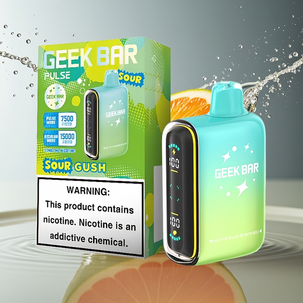 GEEK BAR Pulse 15000 Puffs Wegwerp Vape Zure Editie 16ML 5% USB-C