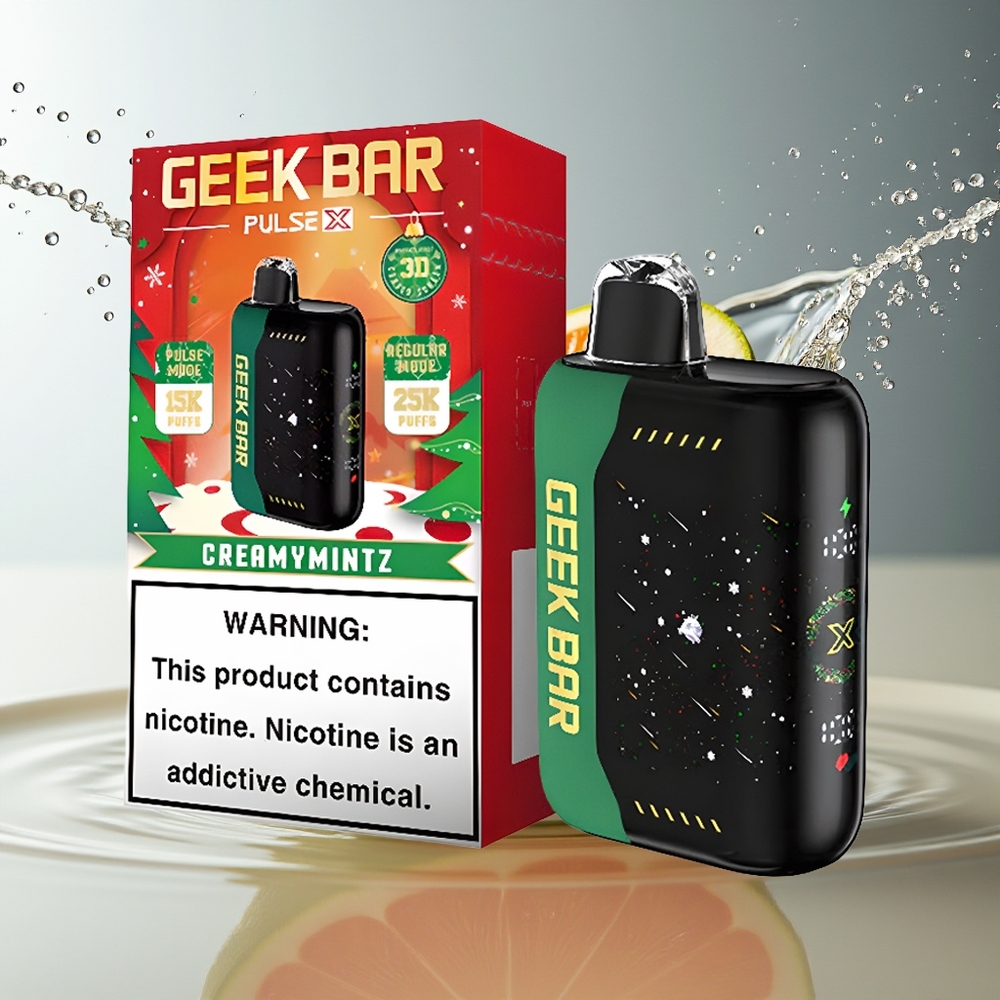 GEEK BAR Pulse X 25000 Puffs Kersteditie 18mL Dual Mesh 5% Nicotine