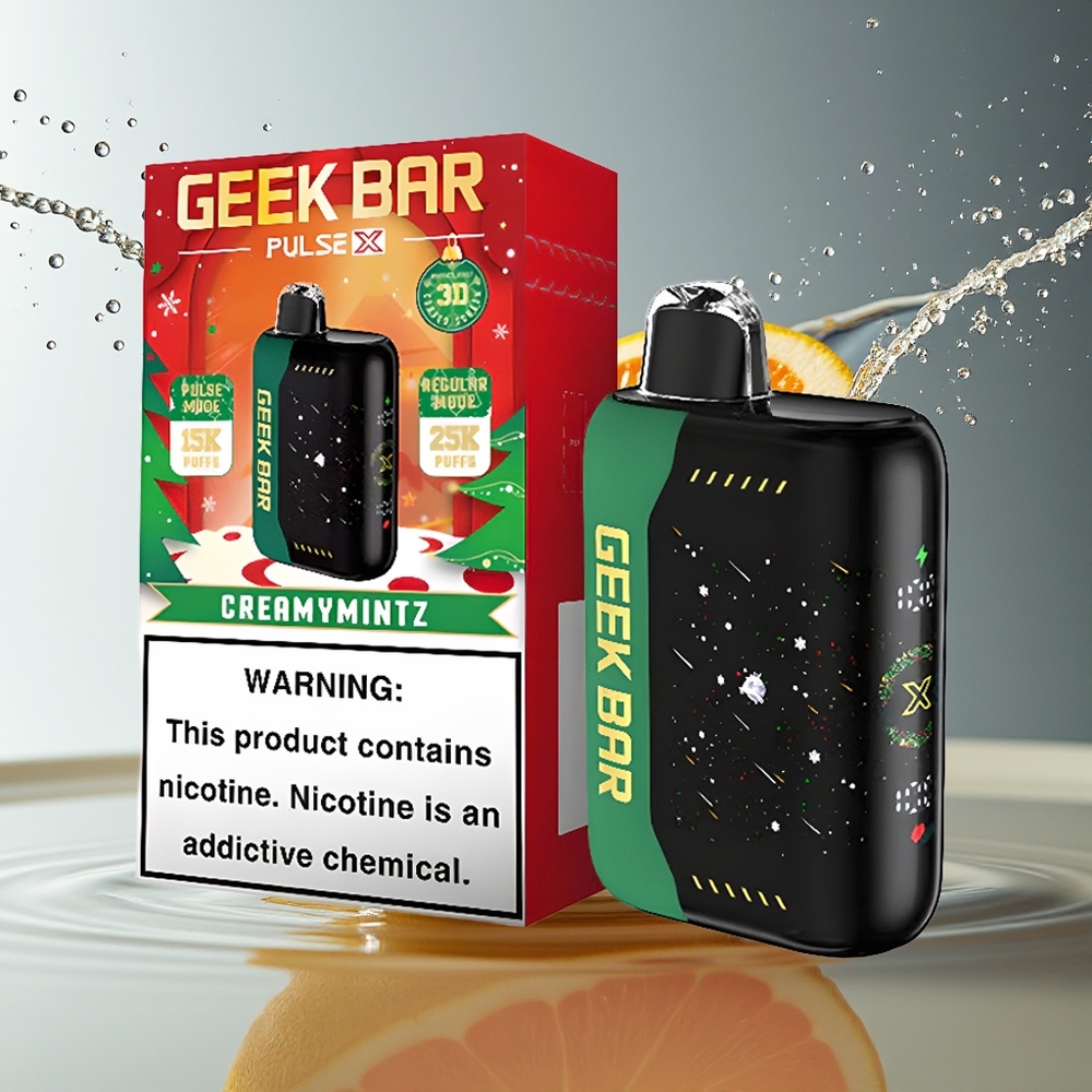 GEEK BAR Pulse X 25000 Puffs Kersteditie 18mL Dual Mesh 5% Nicotine