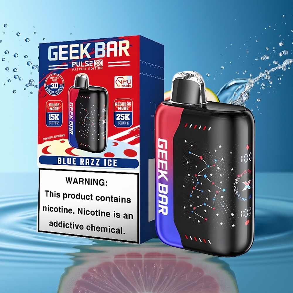 GEEK BAR Pulse X 25000 Puffs Wegwerp Vape Patriot Editie 18mL Dual Mesh USB-C