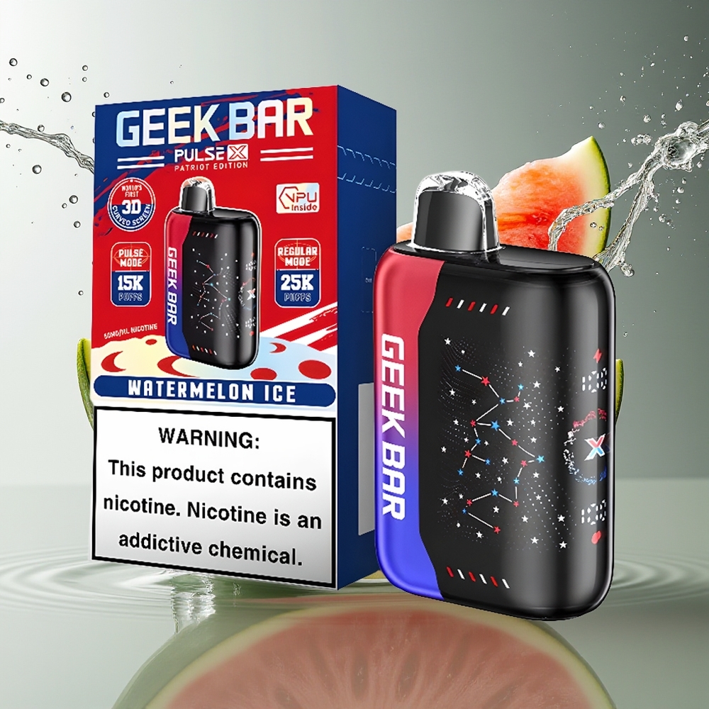 GEEK BAR Pulse X 25000 Puffs Wegwerp Vape Patriot Editie 18mL Dual Mesh USB-C