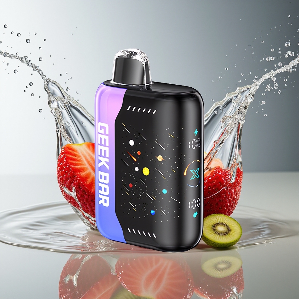 GEEK BAR Pulse X 42K Puffs Aardbei Kiwi IJs Meteor Editie