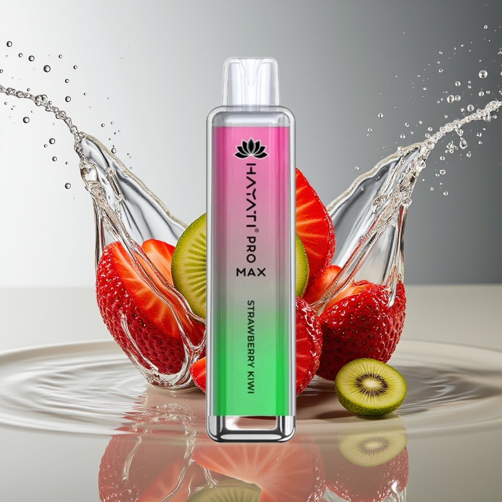Hayati Pro Max 4000 Puffs Wegwerp Vape Aardbei Kiwi 2ml TPD-Compliant 1400mAh