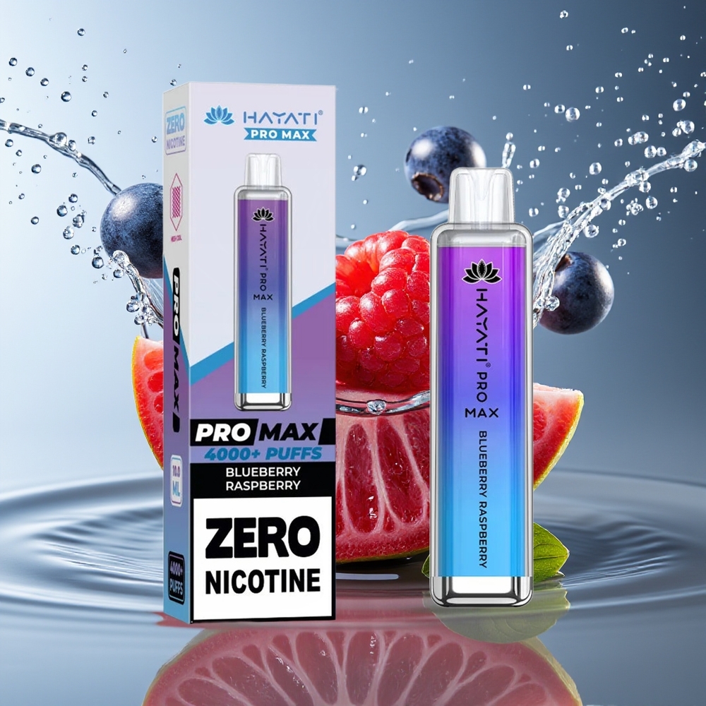 Hayati Pro Max 4000 Puffs Wegwerp Vape Bosbes Framboos 2ML TPD