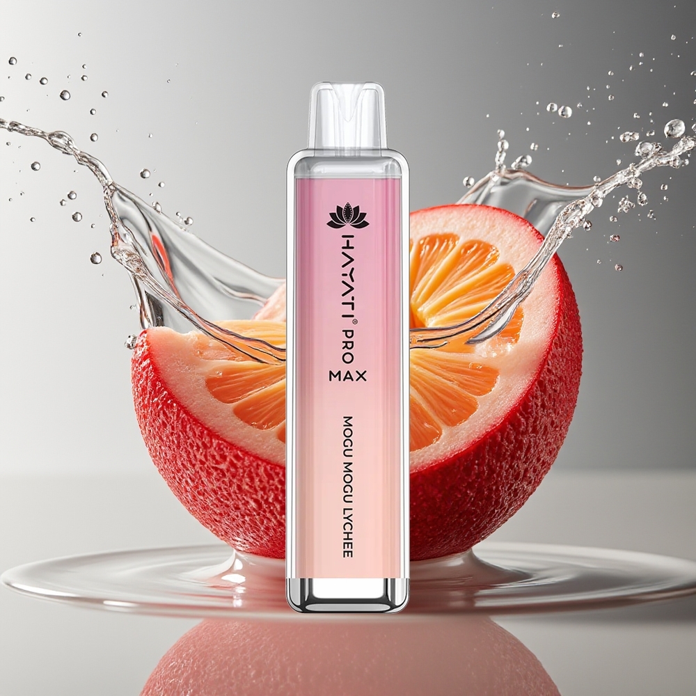 Hayati Pro Max 4000 Puffs Wegwerp Vape Mogu Mogu Lychee Nederlandse Versie 2ml 10ml Oplaadbaar